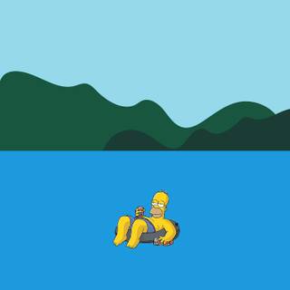 Homer Simpson phone wallpaper