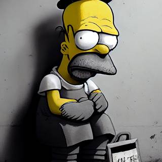 Homer Simpson phone wallpaper