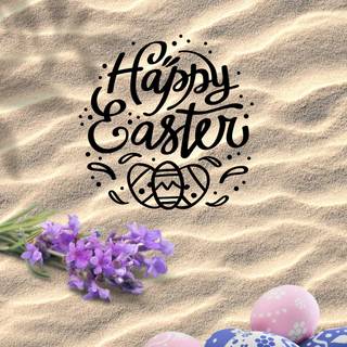Happy Easter poster wallpaper
