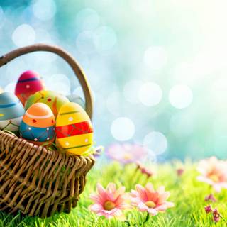 Easter picnic wallpaper