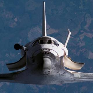 Space shuttle 1366x768 wallpaper
