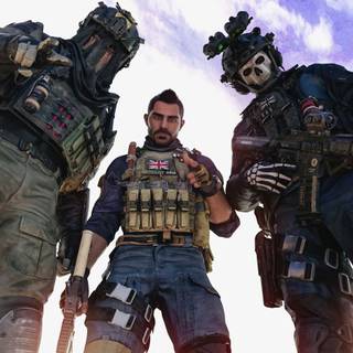 Ghost and Soap CoD wallpaper