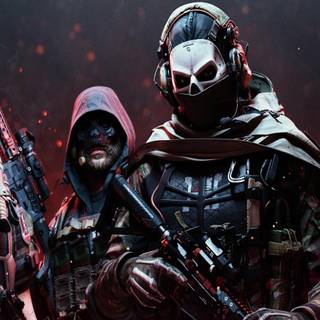 Ghost and Soap CoD wallpaper