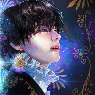 BTS V fanart wallpaper