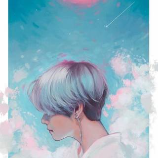 BTS V fanart wallpaper