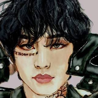 BTS V fanart wallpaper