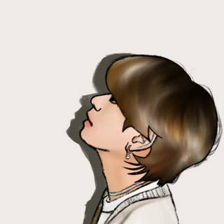 BTS V fanart wallpaper