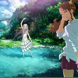 Anime girl nature wallpaper