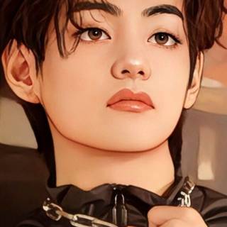 BTS V fanart wallpaper
