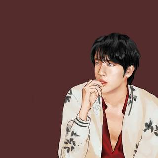 BTS V fanart wallpaper
