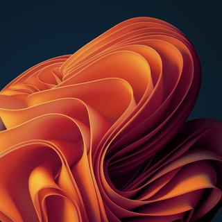 Black and orange desktop wallpaper