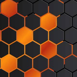 Black and orange desktop wallpaper