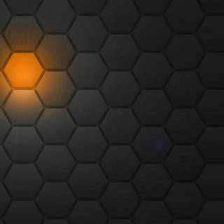 Black and orange desktop wallpaper