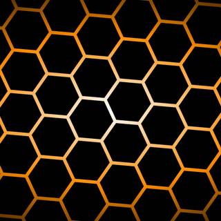 Black and orange desktop wallpaper