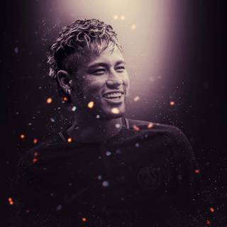 Neymar black desktop wallpaper
