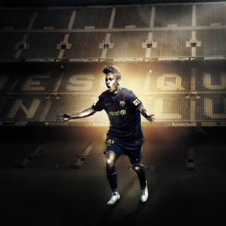 Neymar black desktop wallpaper