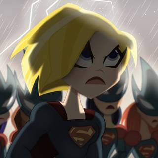 TV girl 4k wallpaper