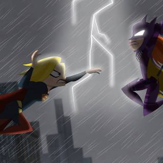 TV girl 4k wallpaper