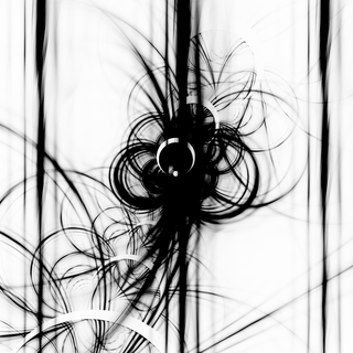 Black and white abstract 4k wallpaper