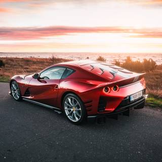 Ferrari 812 iPhone wallpaper