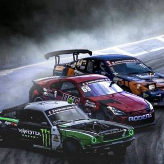 Drift car phone wallpaper