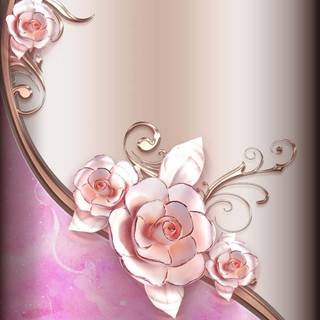 Rose gold phone wallpaper