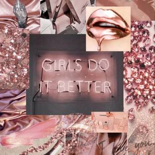 Rose gold phone wallpaper