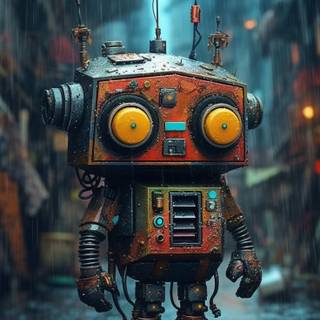 iPhone robot wallpaper