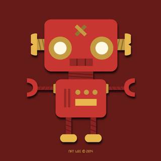 iPhone robot wallpaper