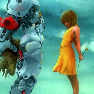 iPhone robot wallpaper