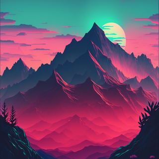 Minimal mountain phone wallpaper