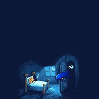 Cookie Monster phone wallpaper