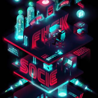 iPhone robot wallpaper