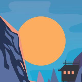 Minimal mountain phone wallpaper