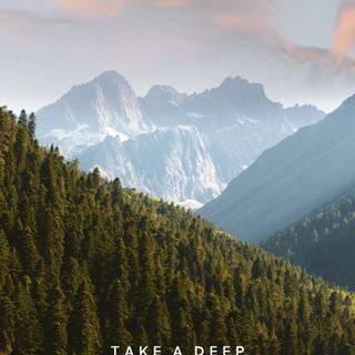 Minimalist mountain phone wallpaper