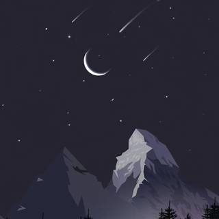 Minimal mountain phone wallpaper