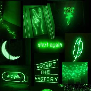 Neon green phone wallpaper