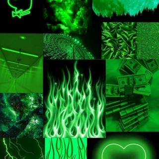 Neon green phone wallpaper