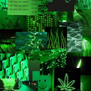 Neon green phone wallpaper