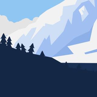 Minimal mountain phone wallpaper