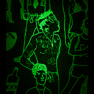 Neon green phone wallpaper