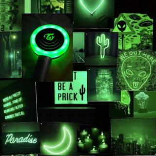 Neon green phone wallpaper