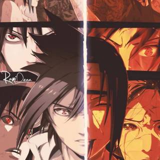 Itachi and Sasuke phone wallpaper