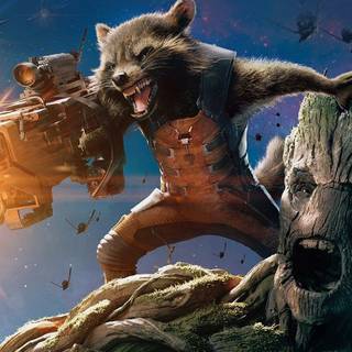 Rocket Raccoon iPhone wallpaper