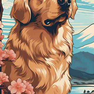 Golden Retriever iPhone wallpaper