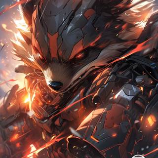 Rocket Raccoon iPhone wallpaper