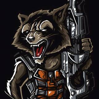 Rocket Raccoon iPhone wallpaper