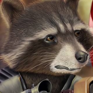 Rocket Raccoon iPhone wallpaper