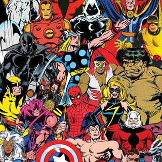 Marvel comic iPhone wallpaper