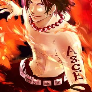 One Piece Ace phone wallpaper